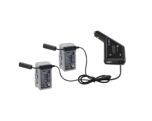 Автомобильное зарядное устройство для 2 аккумуляторов и пульта DJI Mavic Air 2 / Air 2S (YX) Автомобильное зарядное устройство для 2 аккумуляторов и пульта DJI Mavic Air 2 / Air 2S (YX)