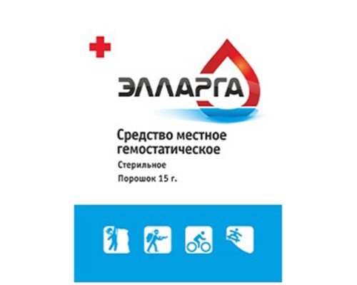 Гемостатический порошок ЭЛЛАРГА 15 грамм Гемостатический порошок ЭЛЛАРГА 15 грамм