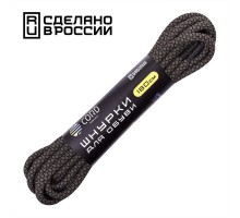 Шнурки CORD Паракордовые 180см (черный-хаки)