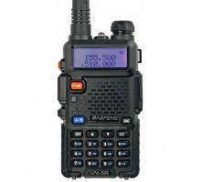 Рация Baofeng UV-5R Black + гарнитура Baofeng c кнопкой РТТ (AN)