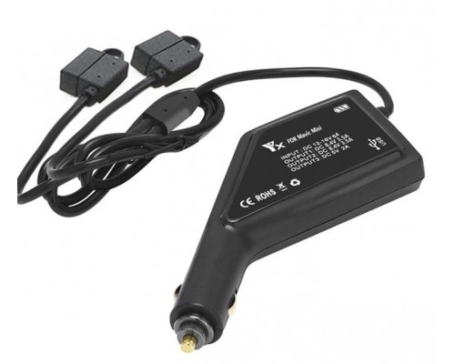 Автомобильное зарядное устройство для 2 аккумуляторов и пульта DJI Mavic Mini (YX) Автомобильное зарядное устройство для 2 аккумуляторов и пульта DJI Mavic Mini (YX)