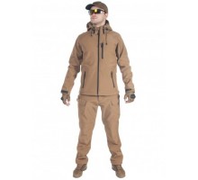 Тактический костюм мужской софтшелл (Softshell) GONGTEX ASSAULT, до -10С, цвет Койот (Coyote)