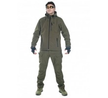 Тактический костюм мужской софтшелл (Softshell) GONGTEX ASSAULT, до -10С, цвет Олива (Olive)