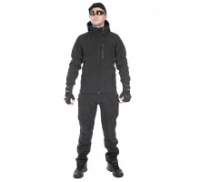 Тактический костюм мужской софтшелл (Softshell) GONGTEX ASSAULT, до -10С, цвет Черный (Black)