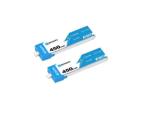 Аккумуляторы BETAFPV 450mAh 1S 30C LiHV (BT2.0) (4 шт.) Аккумуляторы BETAFPV 450mAh 1S 30C LiHV (BT2.0) (4 шт.)