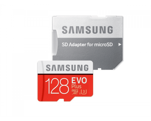 Карта памяти 128Gb Samsung EVO Plus microSDXC Class 10 UHS-I U3 + SD адаптер Карта памяти 128Gb Samsung EVO Plus microSDXC Class 10 UHS-I U3 + SD адаптер