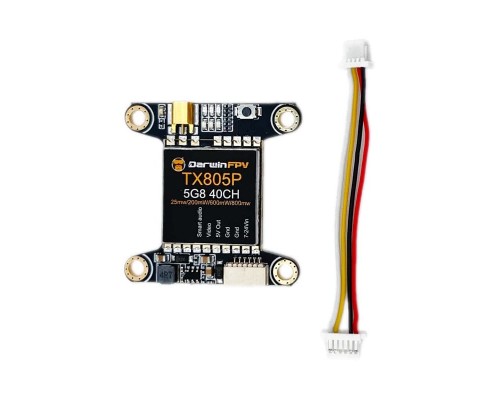 Видеопередатчик DarwinFPV TX805P 800 мВт 5,8 ГГц VTX Видеопередатчик DarwinFPV TX805P 800 мВт 5,8 ГГц VTX