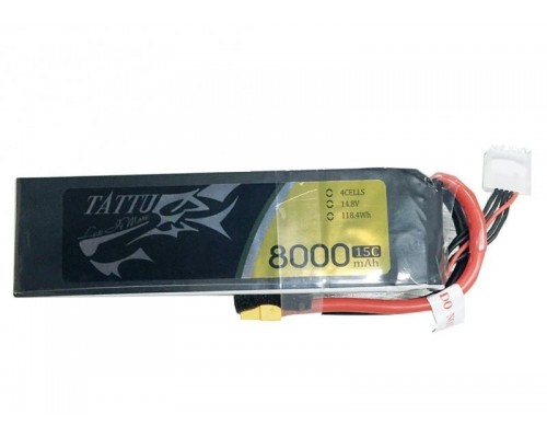 Аккумулятор Tattu 8000мАч 4S 15C 14,8В LiPo
