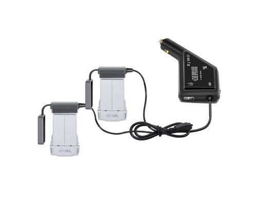 Автомобильное зарядное устройство для 2 аккумуляторов и пульта DJI Mini 3 / Mini 3 Pro (YX) Автомобильное зарядное устройство для 2 аккумуляторов и пульта DJI Mini 3 / Mini 3 Pro (YX)