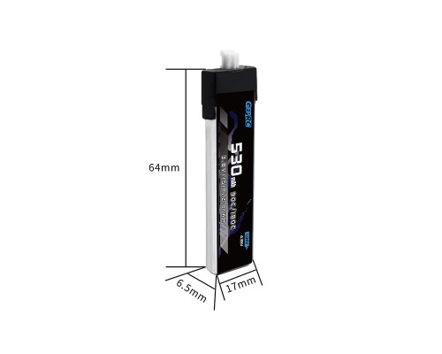 Аккумуляторы GEPRC 530мАч 1S 90C LiHV (PH2.0) (2 шт.) Аккумуляторы GEPRC 530мАч 1S 90C LiHV (PH2.0) (2 шт.)