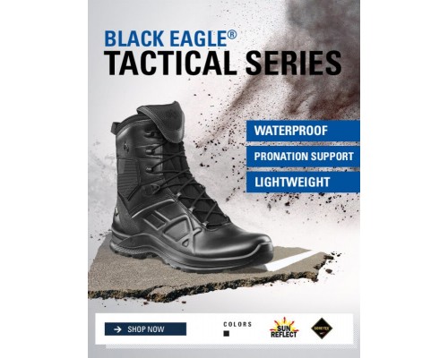 Спортивная тактическая обувь Haix Black Eagle Tactical 2.0 GTX Gore-Tex HIGH Black Спортивная тактическая обувь Haix Black Eagle Tactical 2.0 GTX Gore-Tex HIGH Black