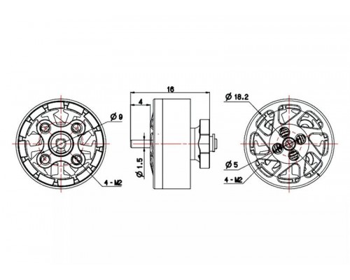 Мотор BrotherHobby TC 1404 4600KV Мотор BrotherHobby TC 1404 4600KV