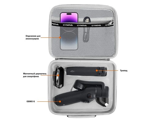 Защитный кейс DJI OM 6 (CYNOVA) Защитный кейс DJI OM 6 (CYNOVA)