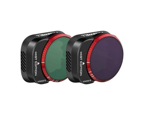 Набор из 2 диффузионных нейтральных VND + Mist фильтров (ND4-32 + ND64-512) DJI Mini 3 / Mini 3 Pro (Freewell) Набор из 2 диффузионных нейтральных VND + Mist фильтров (ND4-32 + ND64-512) DJI Mini 3 / Mini 3 Pro (Freewell)