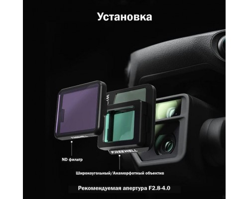 Набор из 6 фильтров (ND8/16/32/64/Wide Angle/Anamorphic) DJI Mavic 3 (Freewell) Набор из 6 фильтров (ND8/16/32/64/Wide Angle/Anamorphic) DJI Mavic 3 (Freewell)