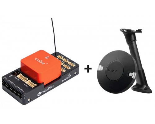 Полётный контроллер HEX Pixhawk 2.1 Cube Orange+ c GPS приёмником HEX Here 3+ Полётный контроллер HEX Pixhawk 2.1 Cube Orange+ c GPS приёмником HEX Here 3+
