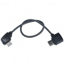 Micro-USB кабель (reverse) для подключения смартфона к пульту серии DJI Mavic (9 см) (YX)