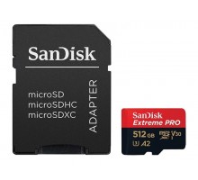 Карта памяти 512Gb SanDisk Extreme Pro microSDXC Class 10 UHS-I U3 V30 A2