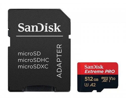 Карта памяти 512Gb SanDisk Extreme Pro microSDXC Class 10 UHS-I U3 V30 A2 Карта памяти 512Gb SanDisk Extreme Pro microSDXC Class 10 UHS-I U3 V30 A2