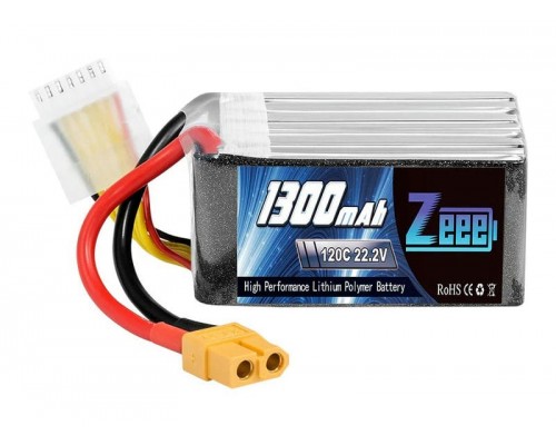 Аккумулятор Zeee 1300мАч 6S 120C LiPo (XT60) Аккумулятор Zeee 1300мАч 6S 120C LiPo (XT60)