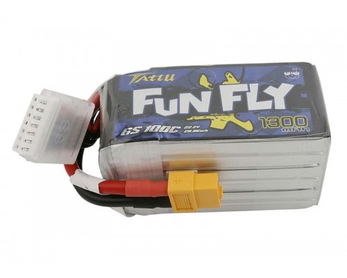Аккумулятор Tattu FunFly 1300мАч 6S 100C LiPo (XT60) Аккумулятор Tattu FunFly 1300мАч 6S 100C LiPo (XT60)