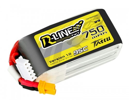 Аккумулятор Tattu R-Line 750мАч 4S 95C LiPo (XT30) Аккумулятор Tattu R-Line 750мАч 4S 95C LiPo (XT30)
