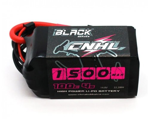 Аккумулятор CNHL Black Series 1500мАч 4S 100C LiPo (XT60) Аккумулятор CNHL Black Series 1500мАч 4S 100C LiPo (XT60)