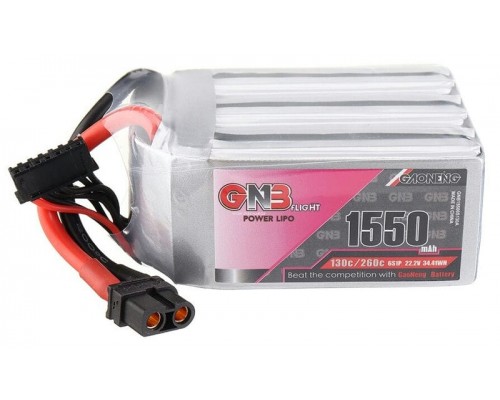Аккумулятор GNB 1550мАч 6S 130C LiPo (XT60) Аккумулятор GNB 1550мАч 6S 130C LiPo (XT60)