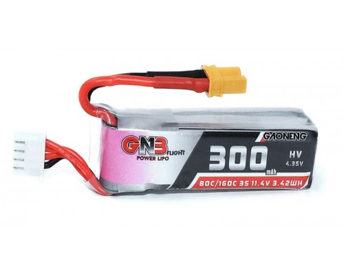 Аккумулятор GNB 300мАч 3S 80C LiHV (XT30) Аккумулятор GNB 300мАч 3S 80C LiHV (XT30)