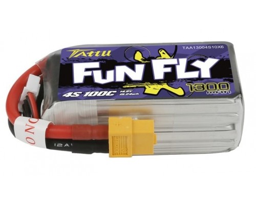 Аккумулятор Tattu FunFly 1300мАч 4S 100C LiPo (XT60) Аккумулятор Tattu FunFly 1300мАч 4S 100C LiPo (XT60)