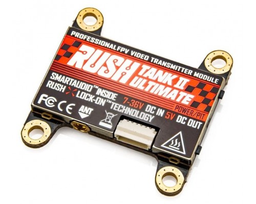 Видеопередатчик RUSHFPV TANK II ULTIMATE 5,8 ГГц со SmartAudio Видеопередатчик RUSHFPV TANK II ULTIMATE 5,8 ГГц со SmartAudio