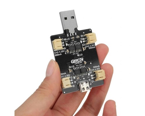 Зарядная плата GEPRC для 1S LiHV аккумуляторов (PH2.0) Зарядная плата GEPRC для 1S LiHV аккумуляторов (PH2.0)