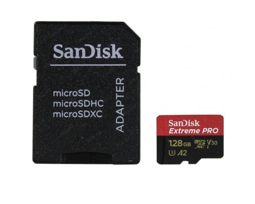 Карта памяти 128Gb SanDisk Extreme Pro microSDXC Class 10 UHS-I U3 V30 A2 Карта памяти 128Gb SanDisk Extreme Pro microSDXC Class 10 UHS-I U3 V30 A2