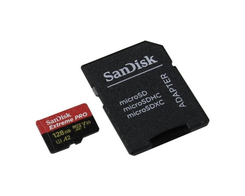 Карта памяти 128Gb SanDisk Extreme Pro microSDXC Class 10 UHS-I U3 V30 A2 Карта памяти 128Gb SanDisk Extreme Pro microSDXC Class 10 UHS-I U3 V30 A2