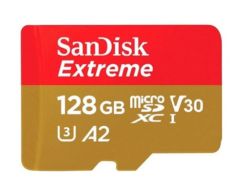 Карта памяти 128Gb SanDisk Extreme microSDXC Class 10 UHS-I U3 V30 Карта памяти 128Gb SanDisk Extreme microSDXC Class 10 UHS-I U3 V30