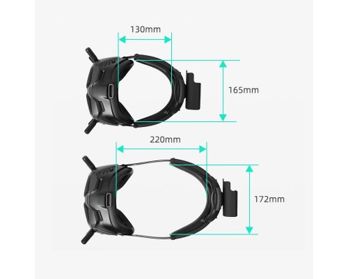 Регулируемый головной ремень DJI FPV Goggles V2 с креплением для аккумулятора (SunnyLife) Регулируемый головной ремень DJI FPV Goggles V2 с креплением для аккумулятора (SunnyLife)