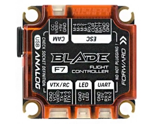 Полётный контроллер RUSH Blade F722 Analog V2 30x30 Полётный контроллер RUSH Blade F722 Analog V2 30x30