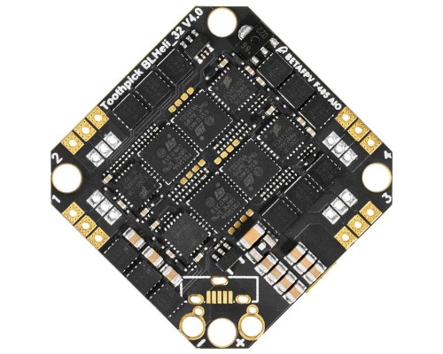 Полётный контроллер Toothpick F405 2-4S AIO Brushless 20A (BLHELI_32) V4 (BETAFPV) Полётный контроллер Toothpick F405 2-4S AIO Brushless 20A (BLHELI_32) V4 (BETAFPV)