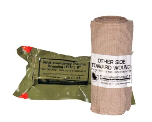 Стерильный бинт Emergency Trauma Dressing (ETD) - 6 in. North American Rescue Стерильный бинт Emergency Trauma Dressing (ETD) - 6 in. North American Rescue