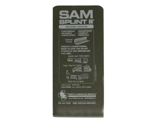 Ультралегкая иммобилизационная формовочная шина SAM Splint II Ультралегкая иммобилизационная формовочная шина SAM Splint II
