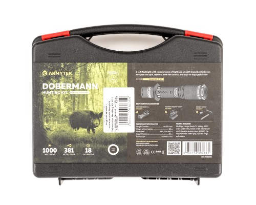 Фонарь с комплектом Armytek Dobermann Hunting Kit XP-L HI 1050 lm Фонарь с комплектом Armytek Dobermann Hunting Kit XP-L HI 1050 lm