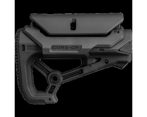 Полимерный приклад GL-CORE-S с упором щеки черный com/mil-spec Полимерный приклад GL-CORE-S с упором щеки черный com/mil-spec