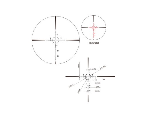 Прицел March-F 1-8x24 Shorty FMC-3 FFP 30мм, подсветка Прицел March-F 1-8x24 Shorty FMC-3 FFP 30мм, подсветка