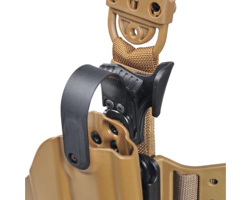Тактическая пластиковая кобура для Глок 17, Sig Sauer с фонарём WRS Level II Duty Holster w/Tac-light Blade-Tech Тактическая пластиковая кобура для Глок 17, Sig Sauer с фонарём WRS Level II Duty Holster w/Tac-light Blade-Tech