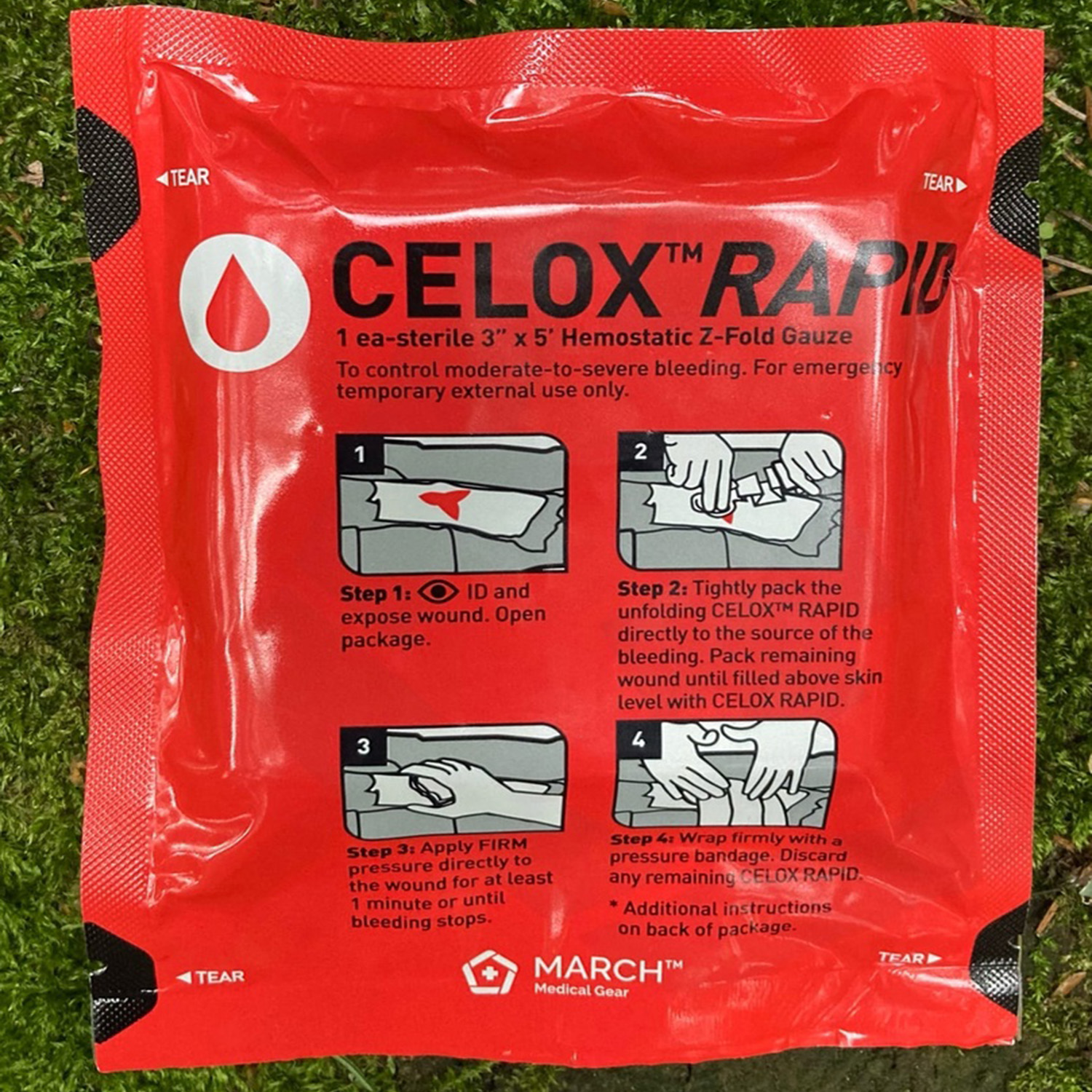Гемостатический бинт Rapid Red Celox
